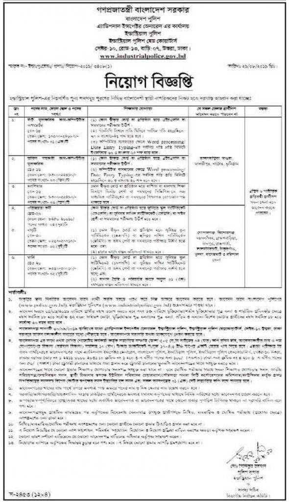 Bangladesh Police Job Circular